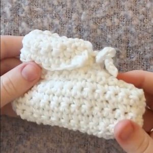 Crochet baby booties